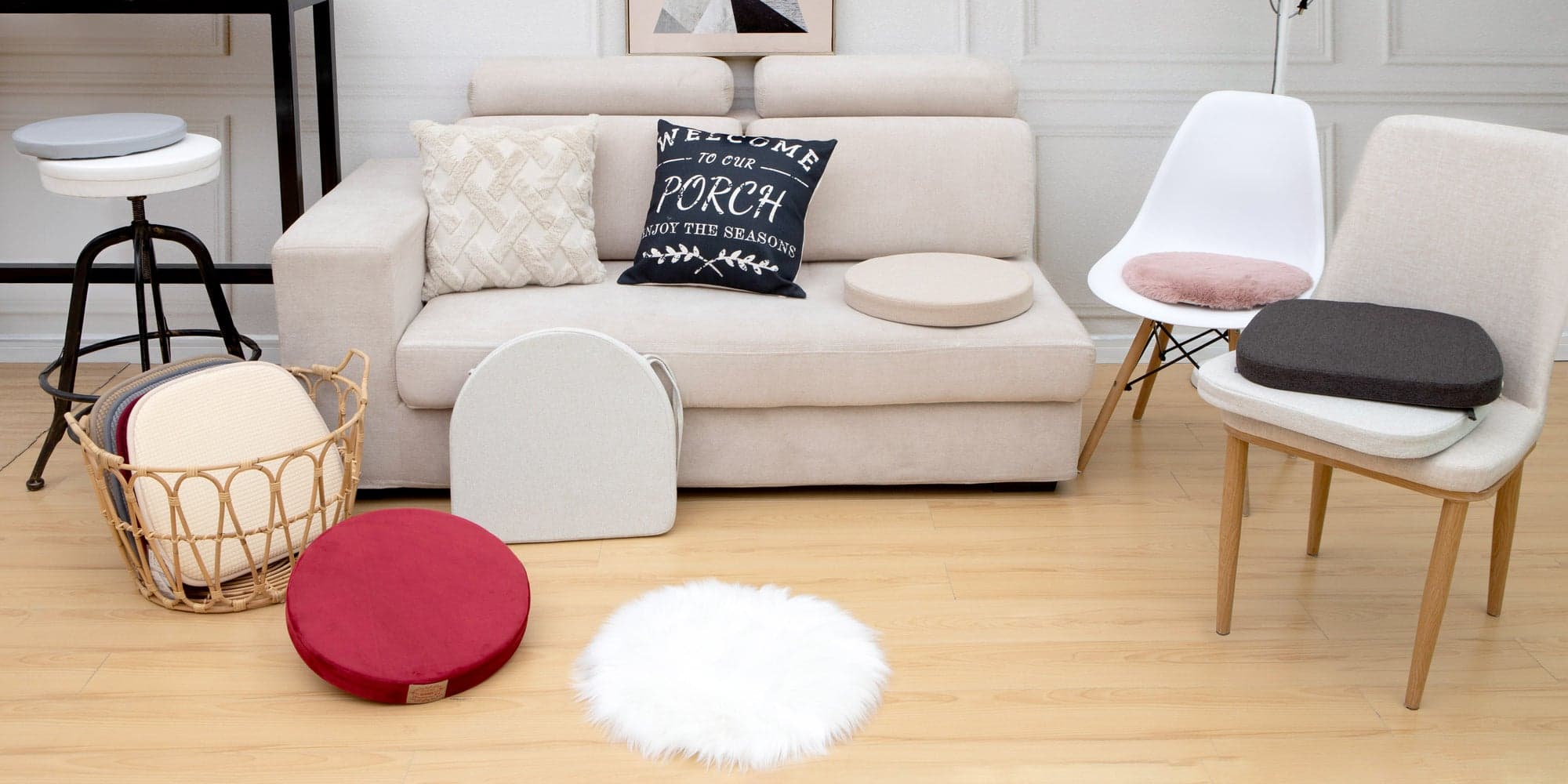 A comfortable, thoughtfully styled dining space